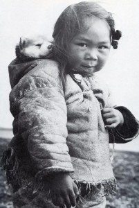girl with pup